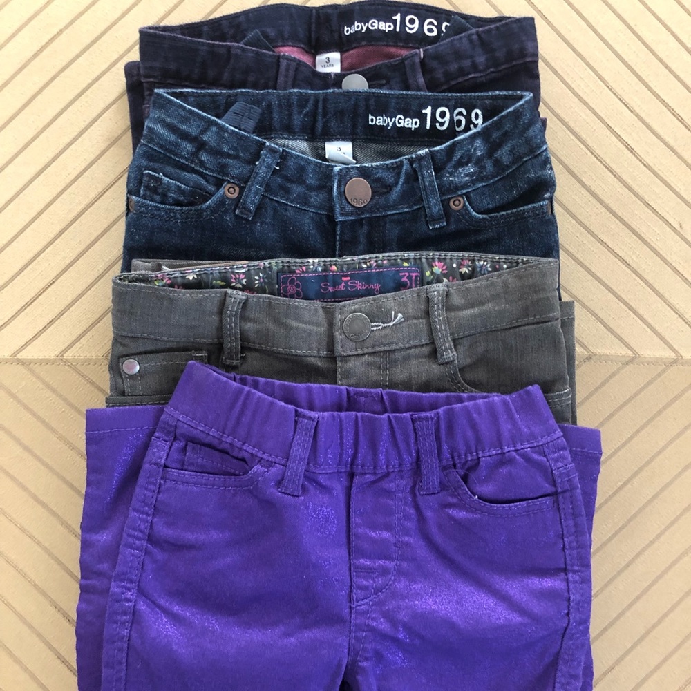 Lot of 4 Girls Jeans 3T